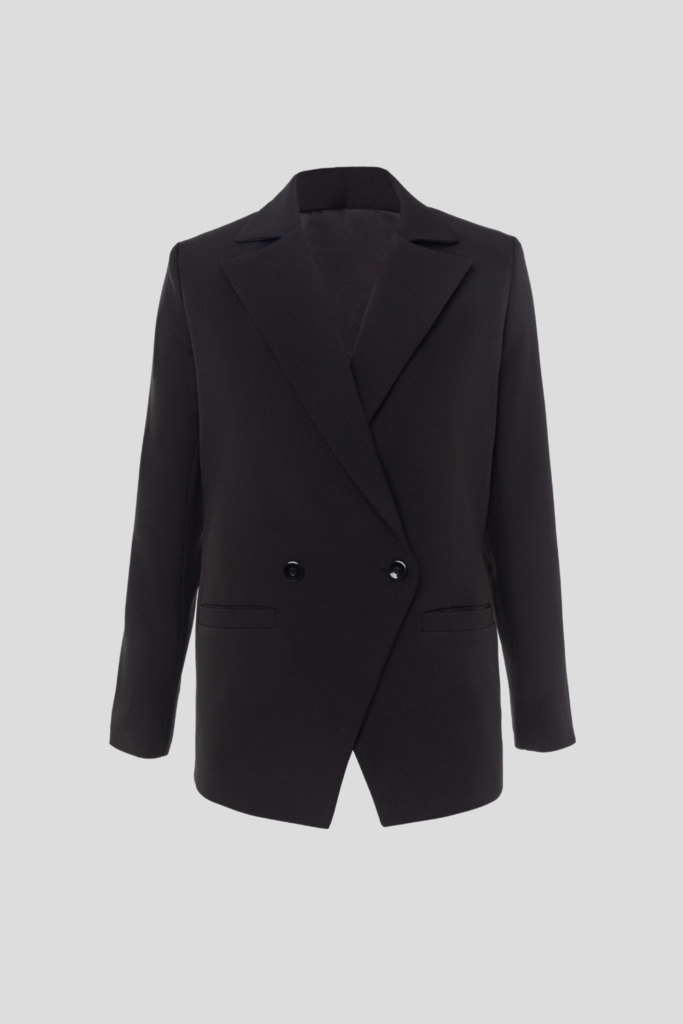 Straight black jacket