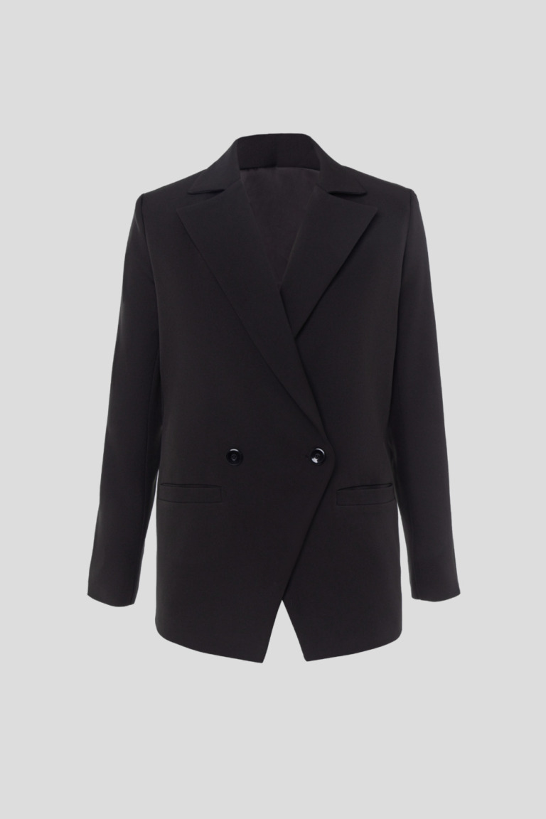 Straight black jacket