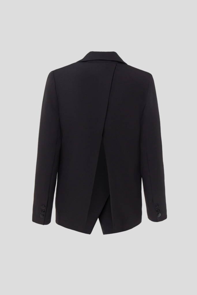 Straight black jacket