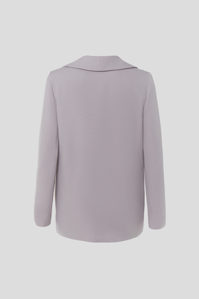 Gray single-breasted jacket