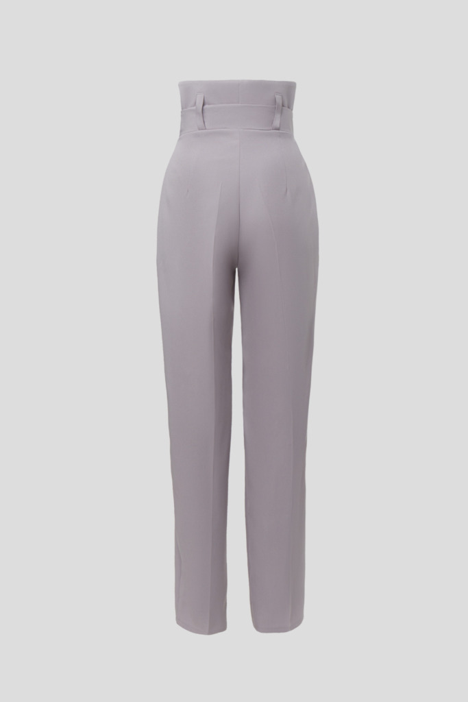 Gray tapered pants