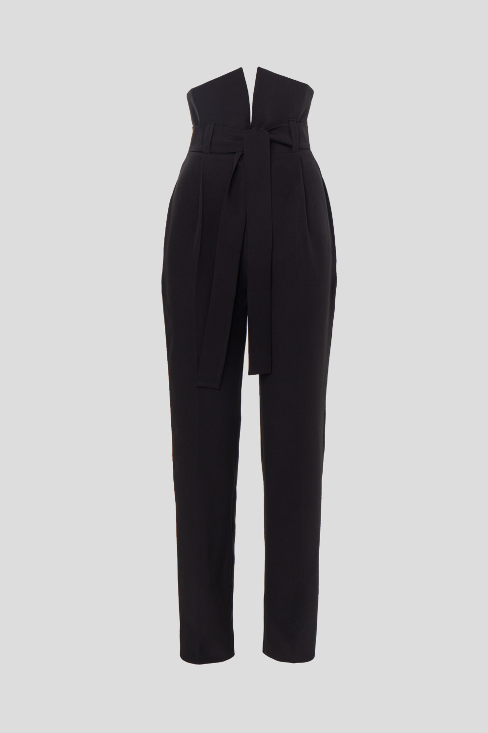 Black tapered pants