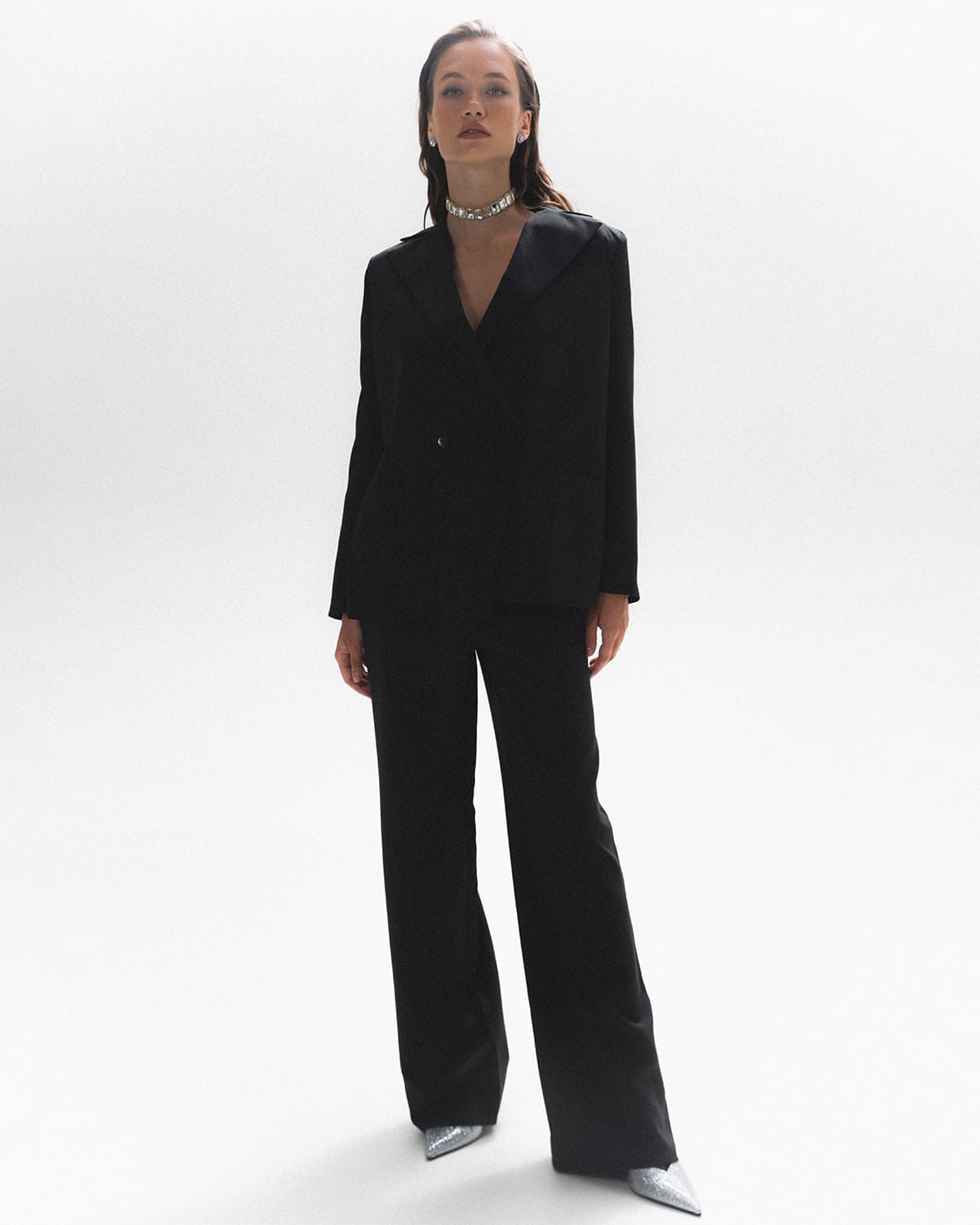 Straight black jacket