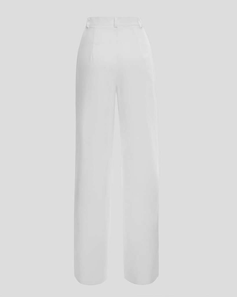 Straight white pants