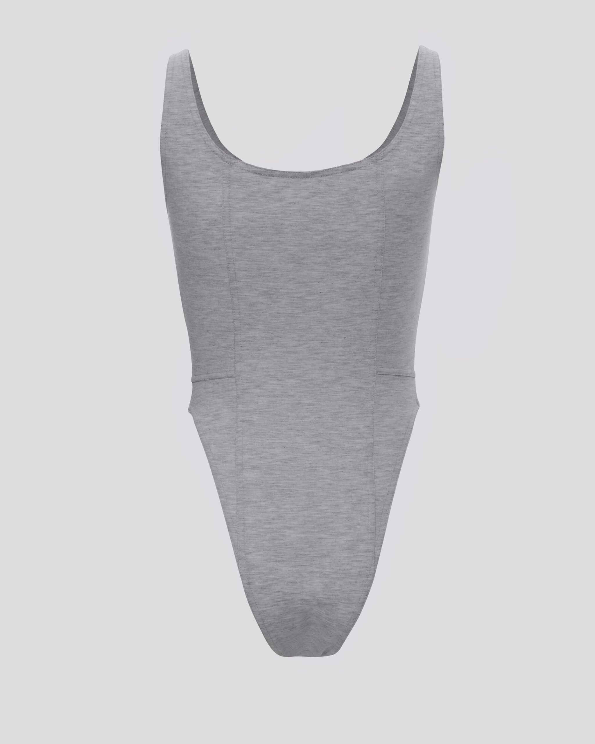 Gray basic bodysuit