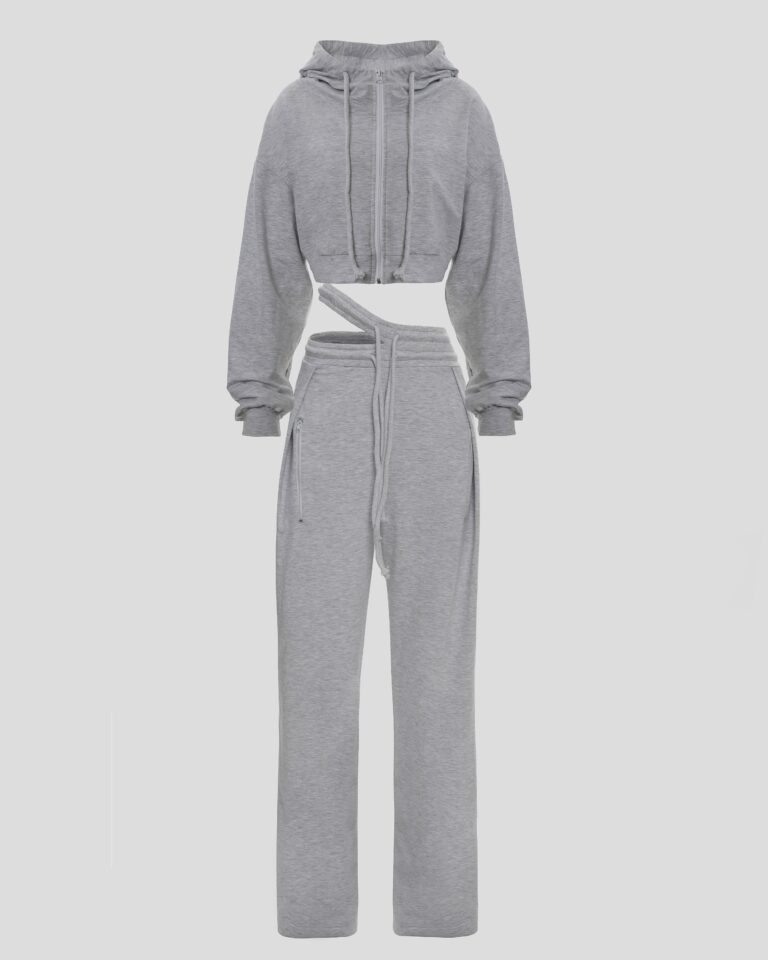Gray sports suit