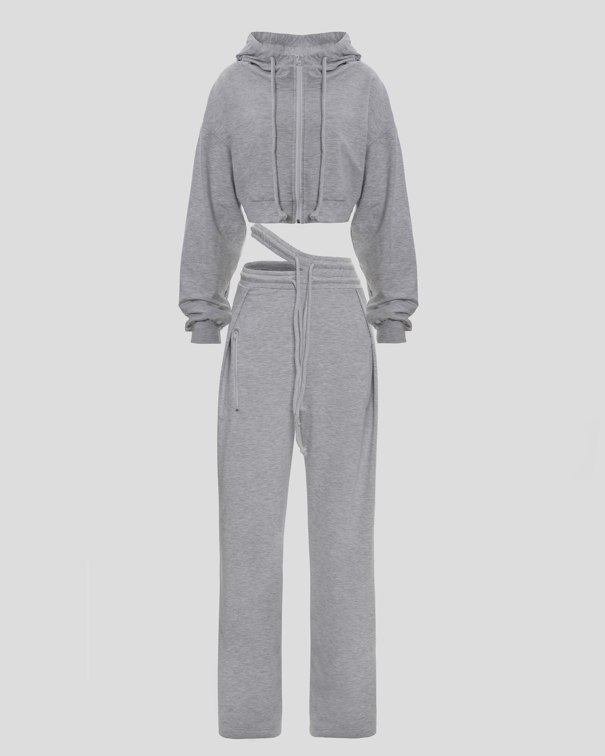 Gray sports suit