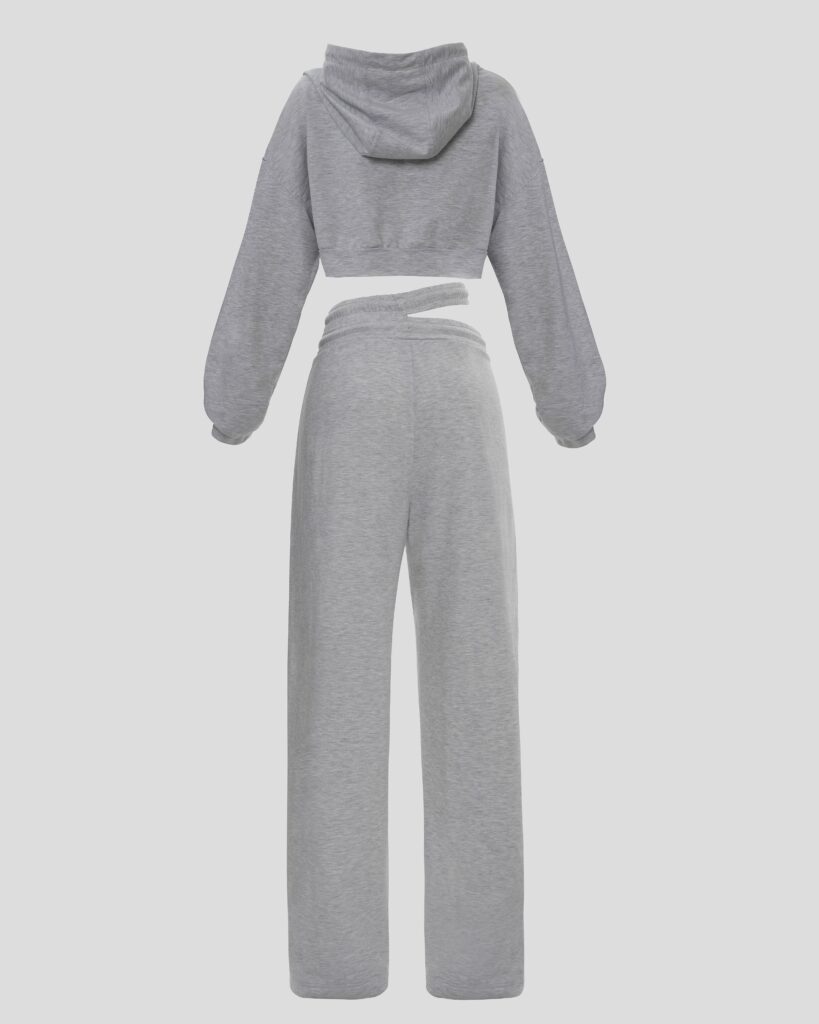 Gray sports suit