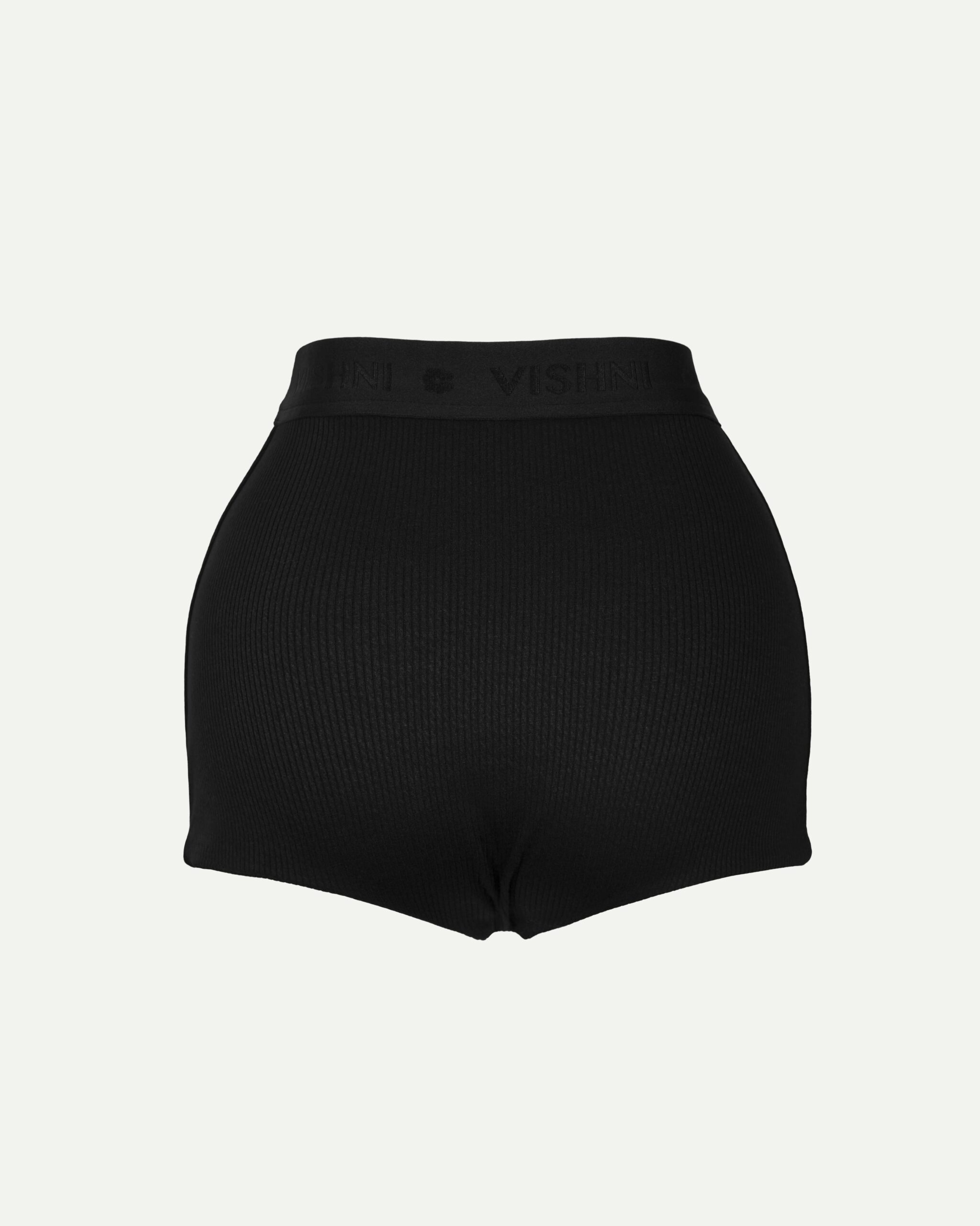 Black underwear set: top and shorts