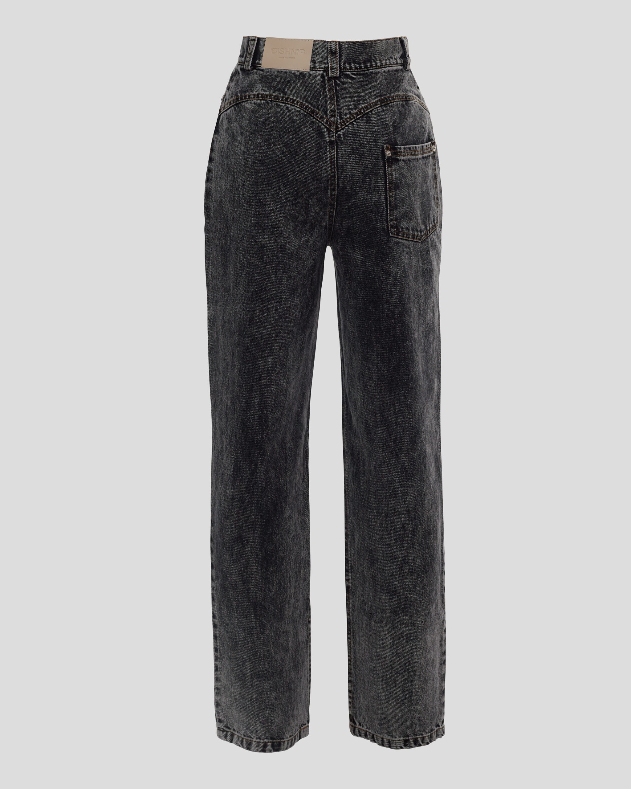 Jeans with front cutouts