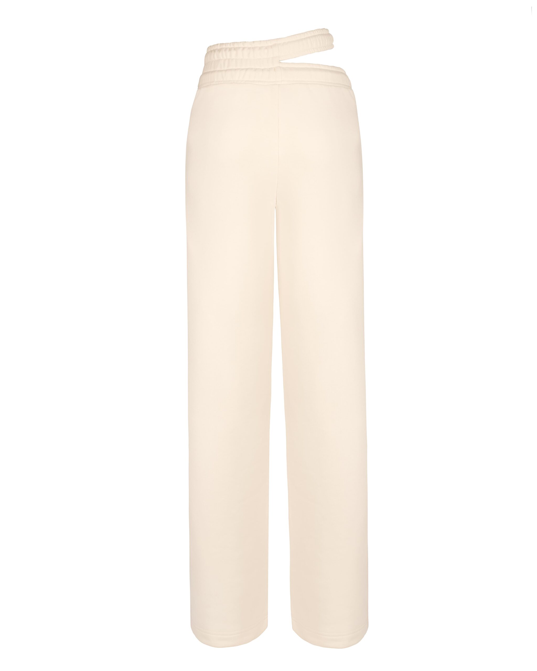 Wide cream trousers