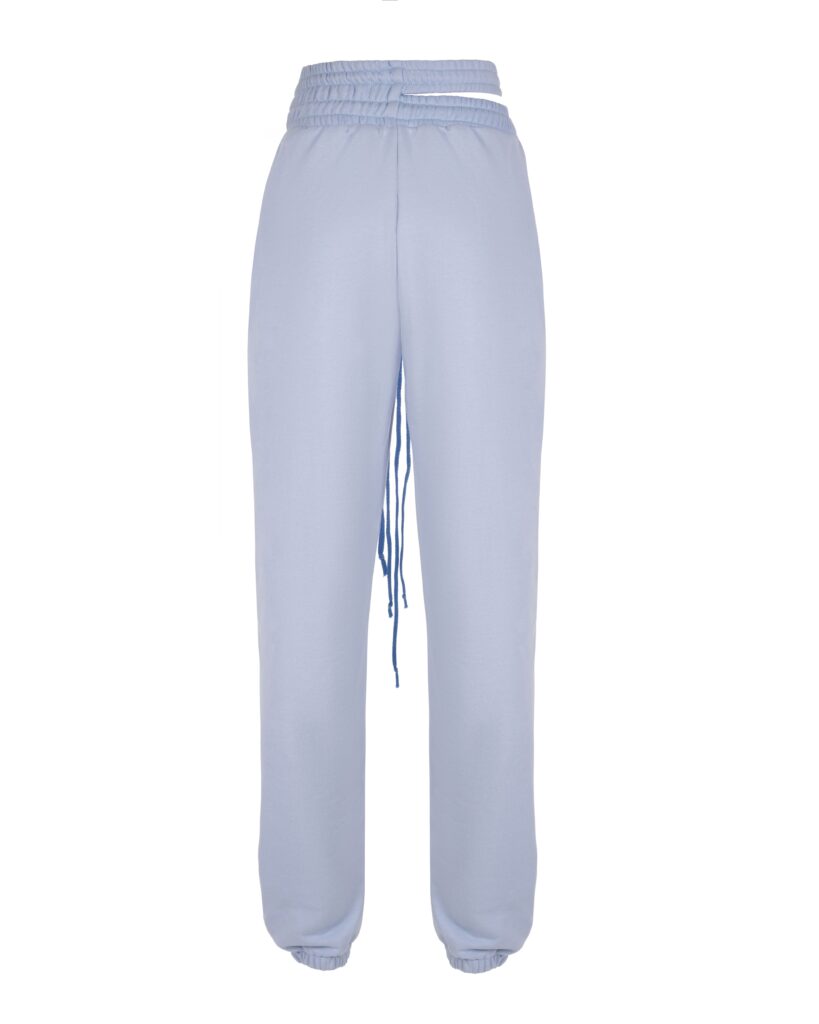 Blue elasticated pants