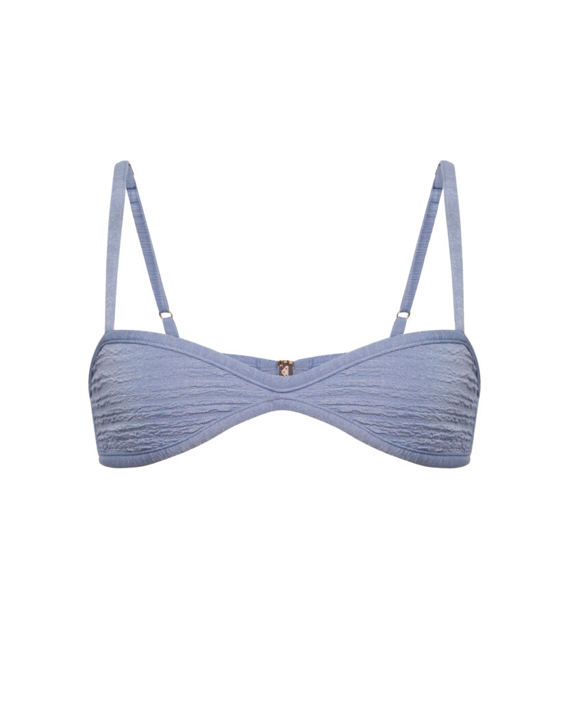 Bra Brûler open breast blue