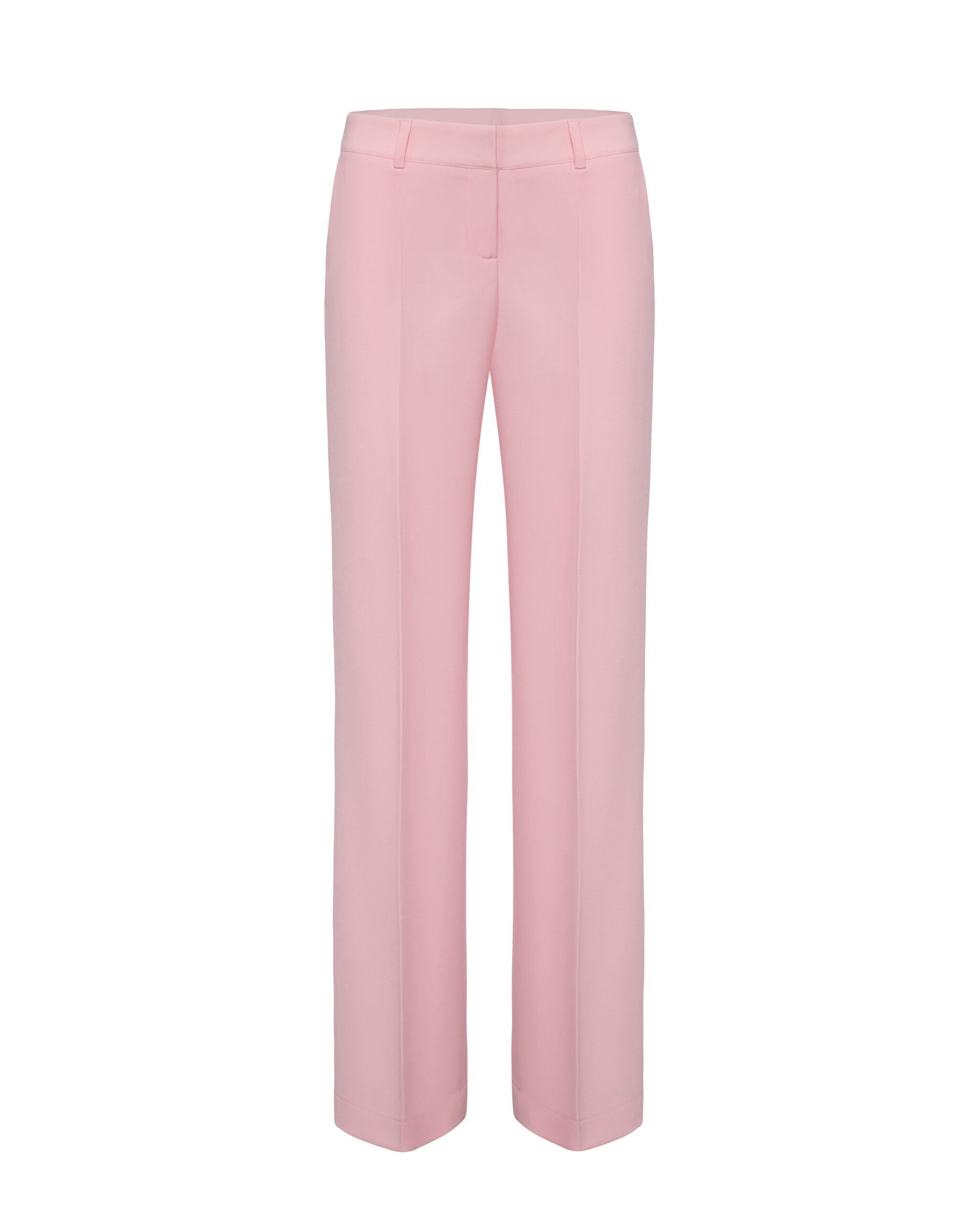 A classic suit with an oversized pink jacket