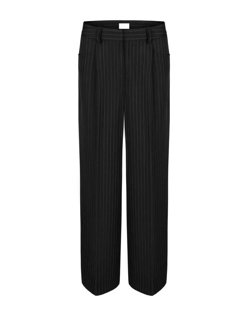 Black striped pants