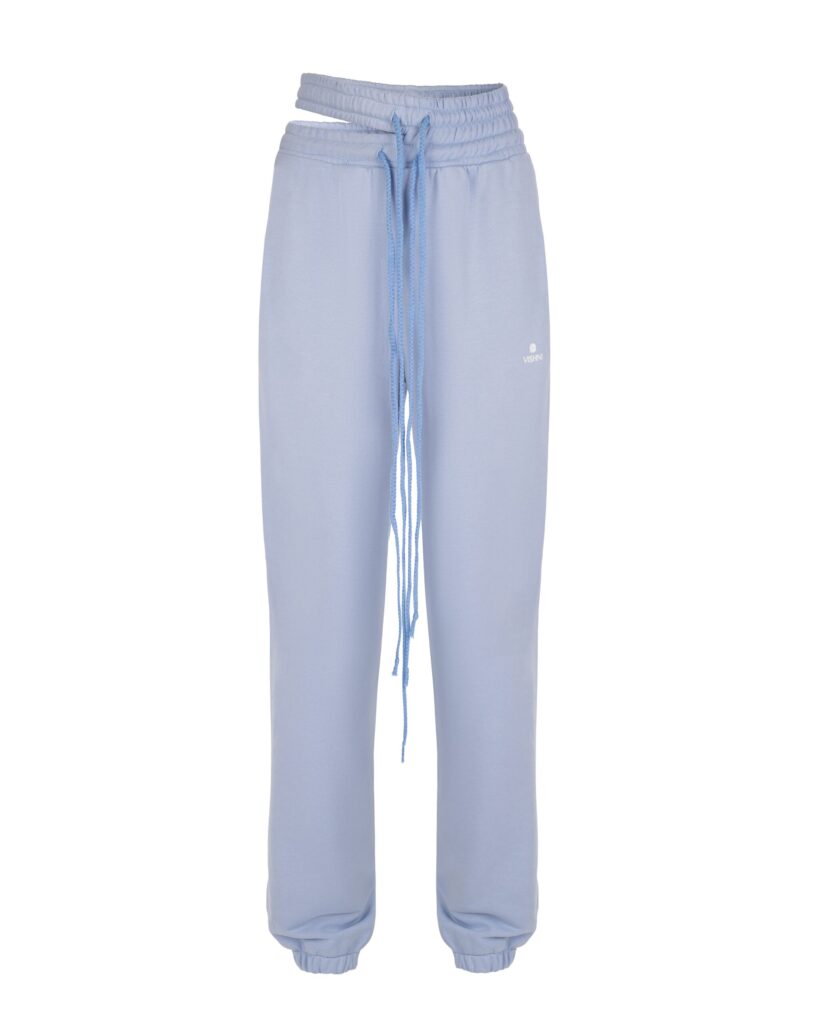 Blue elasticated pants
