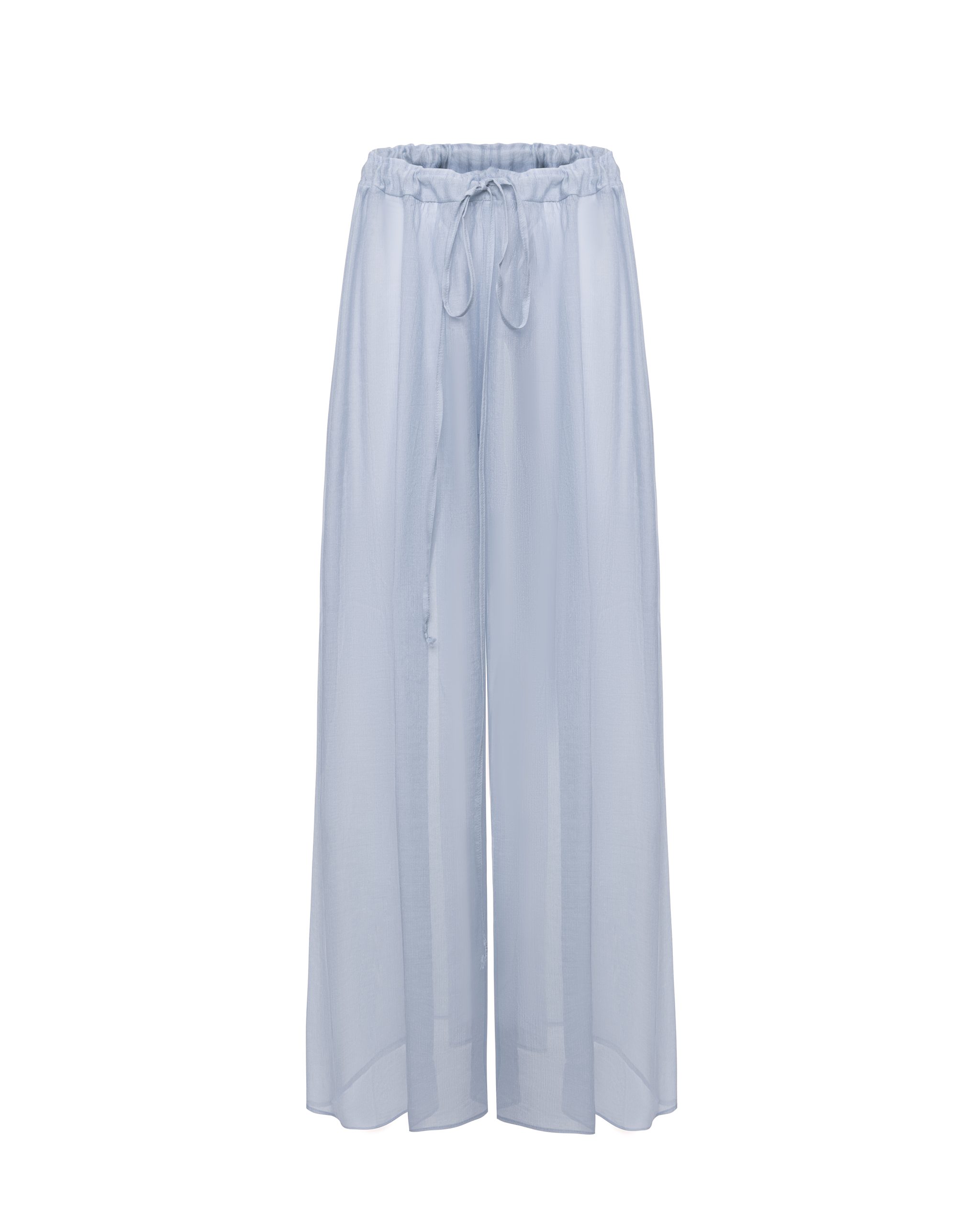 Blue high-rise pants