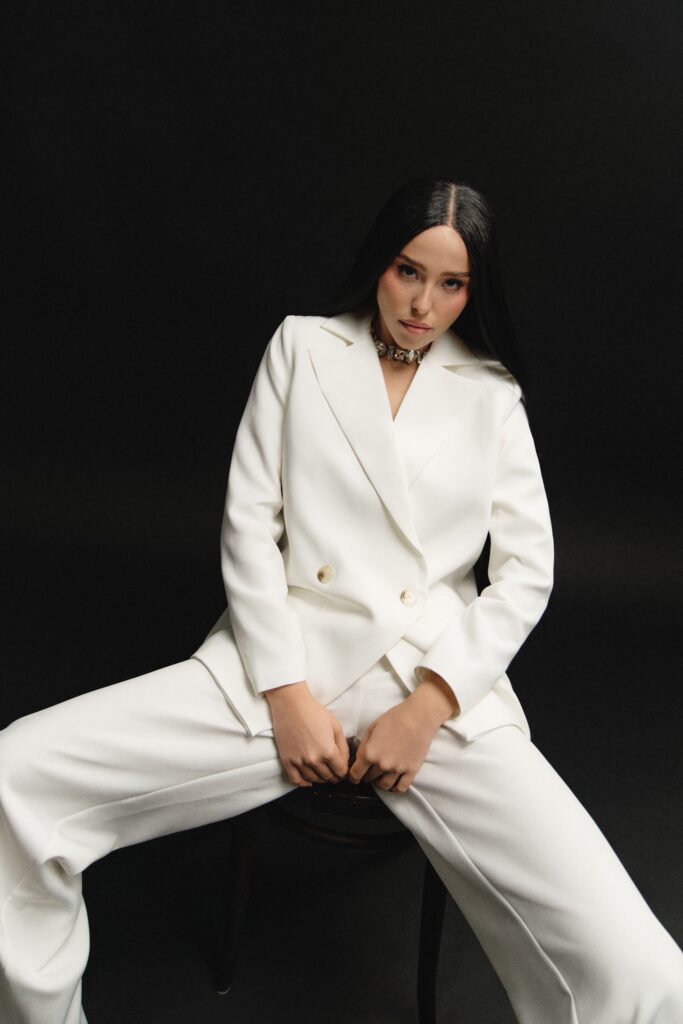 Straight white jacket