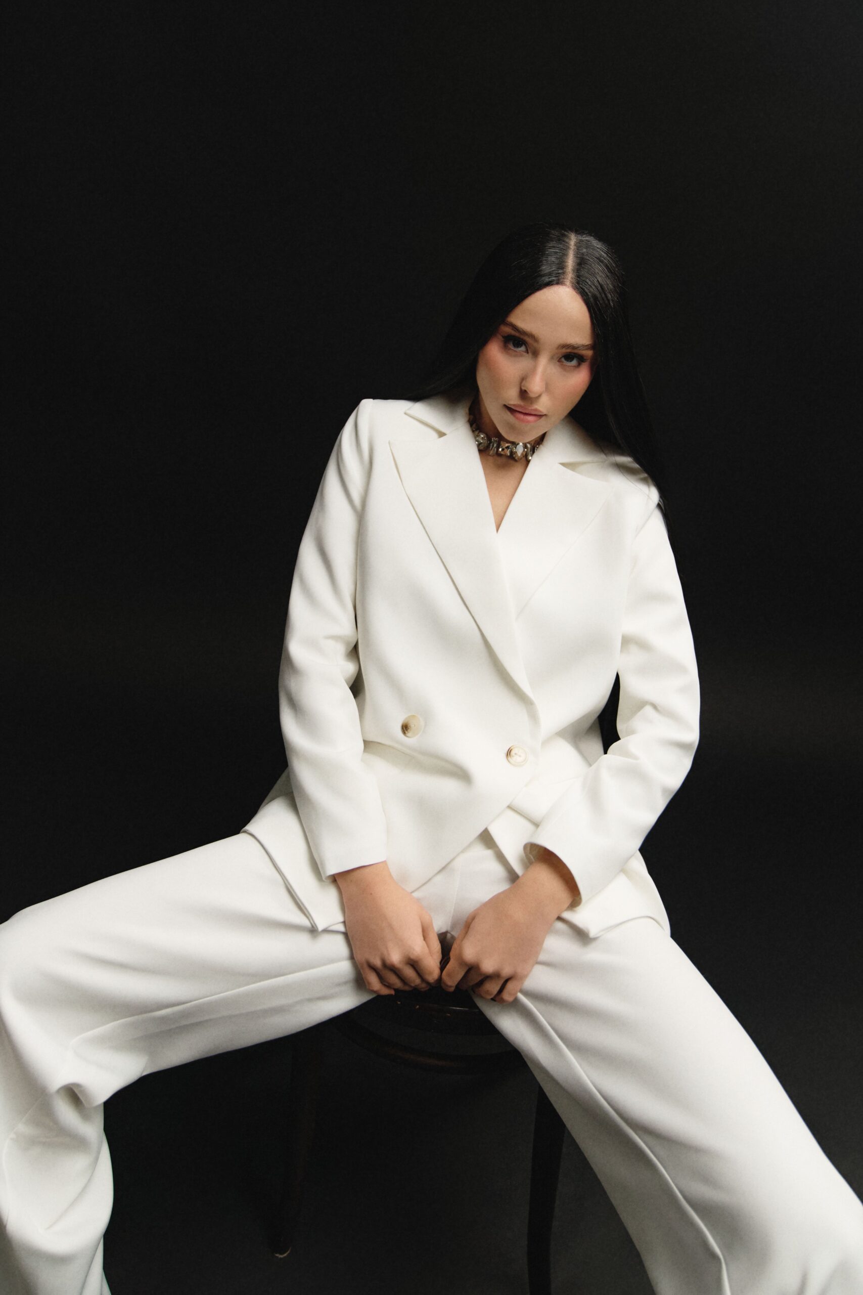 Straight white jacket