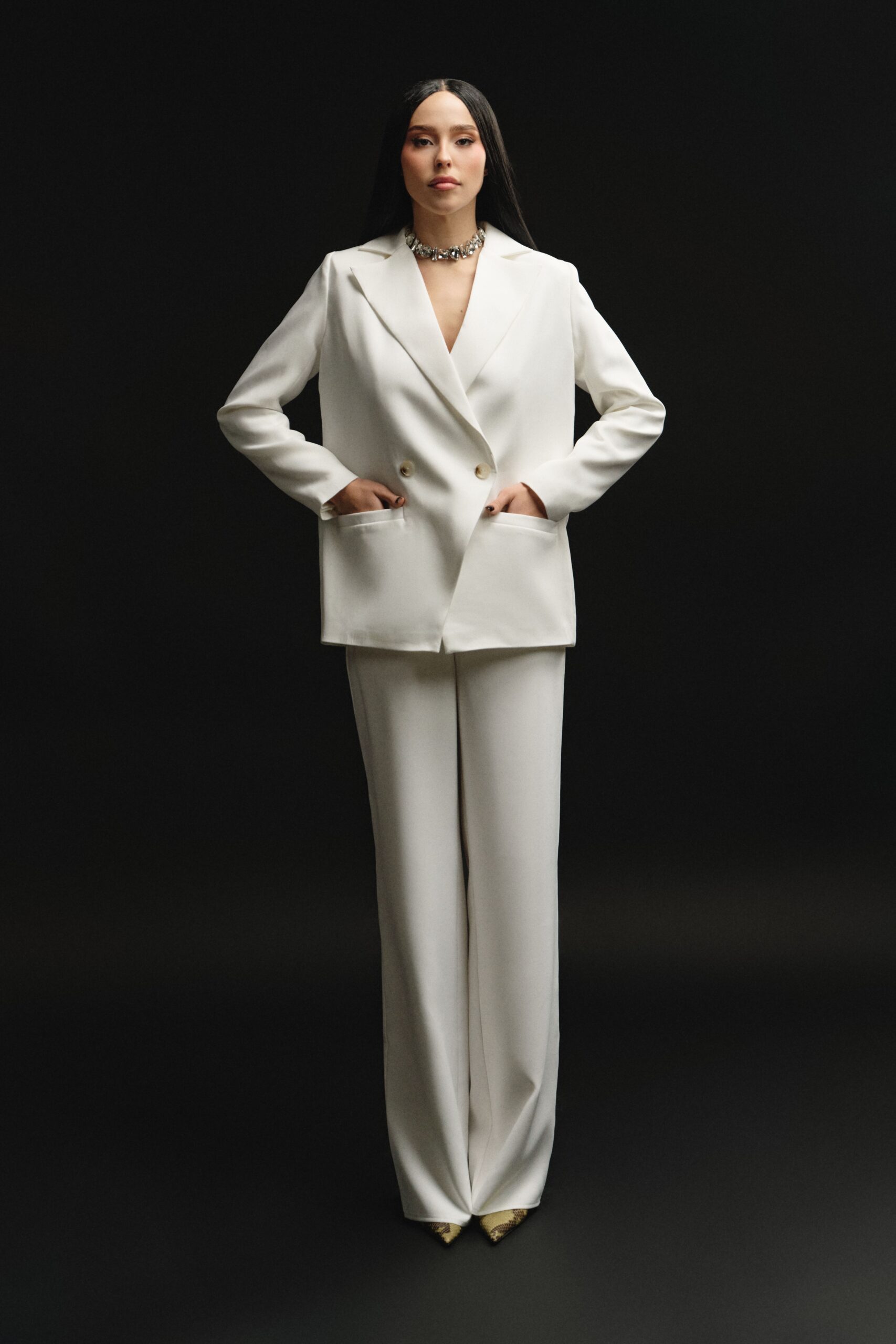 Straight white jacket