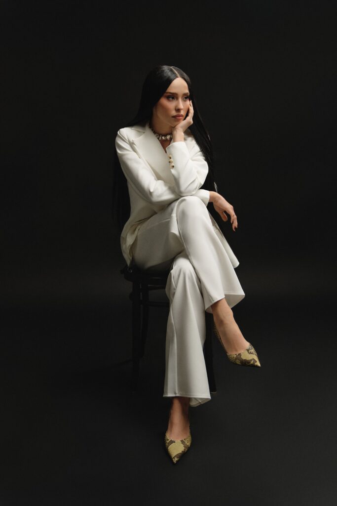 Straight white jacket