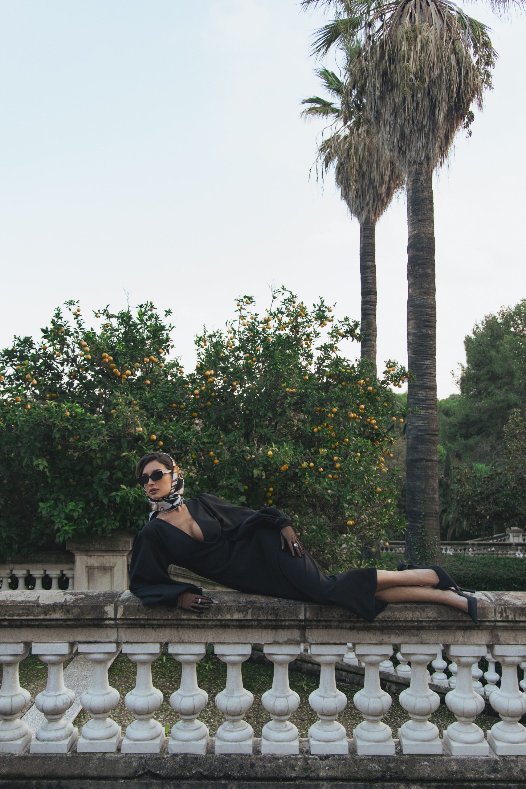 Black Dress with Faux Wrap