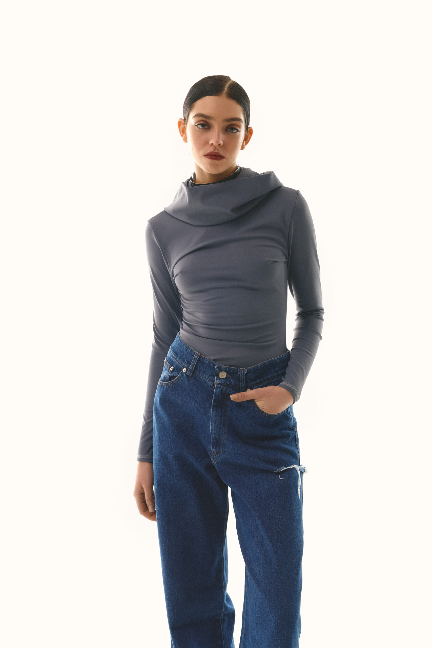 Gray longsleeve with hood