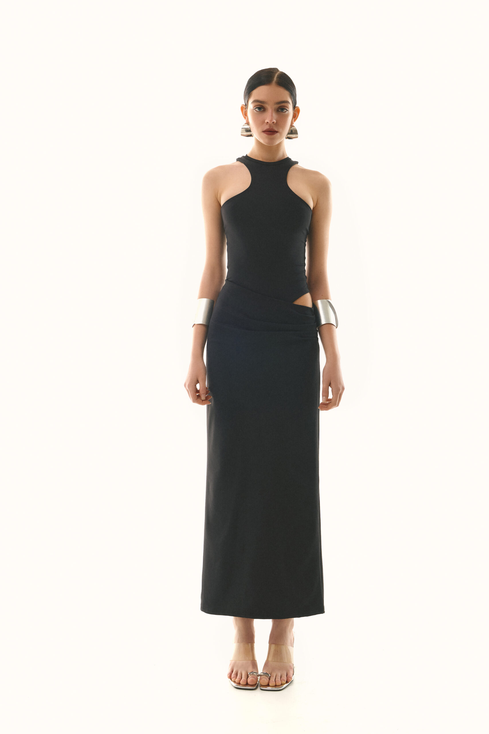 Set: bodysuit and midi skirt