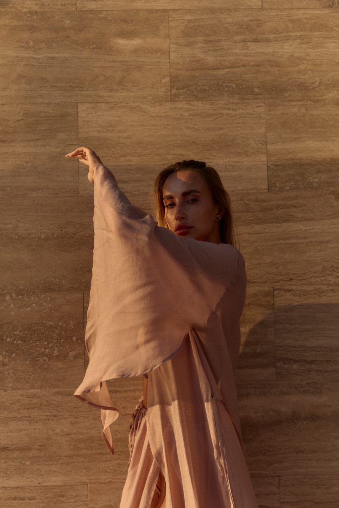 Cape Ange long dusty rose
