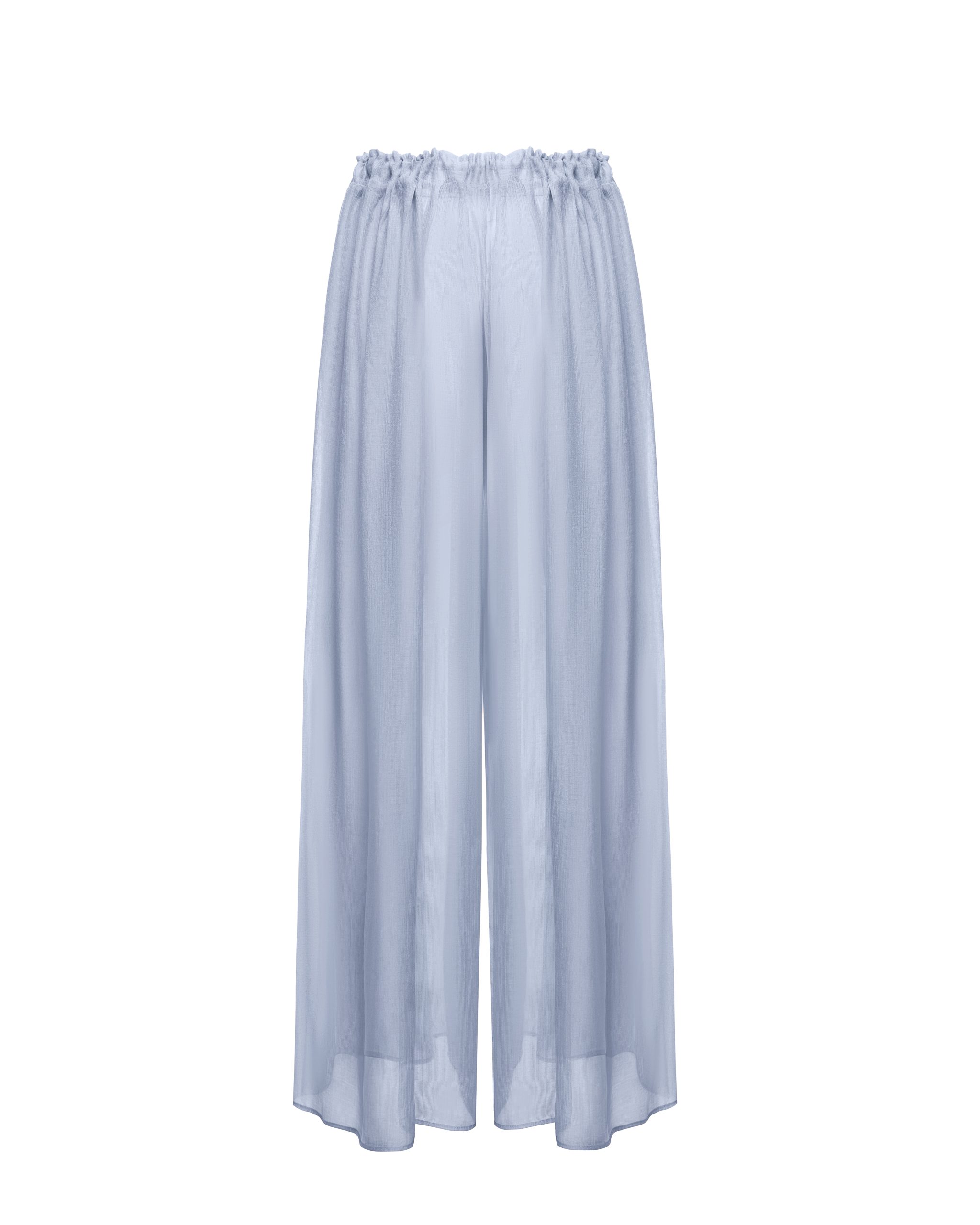 Blue high-rise pants