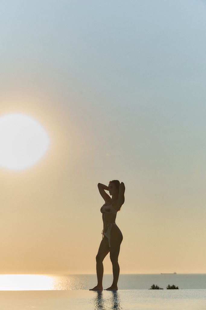 VISHNI Bikini with Nude-Effect Top