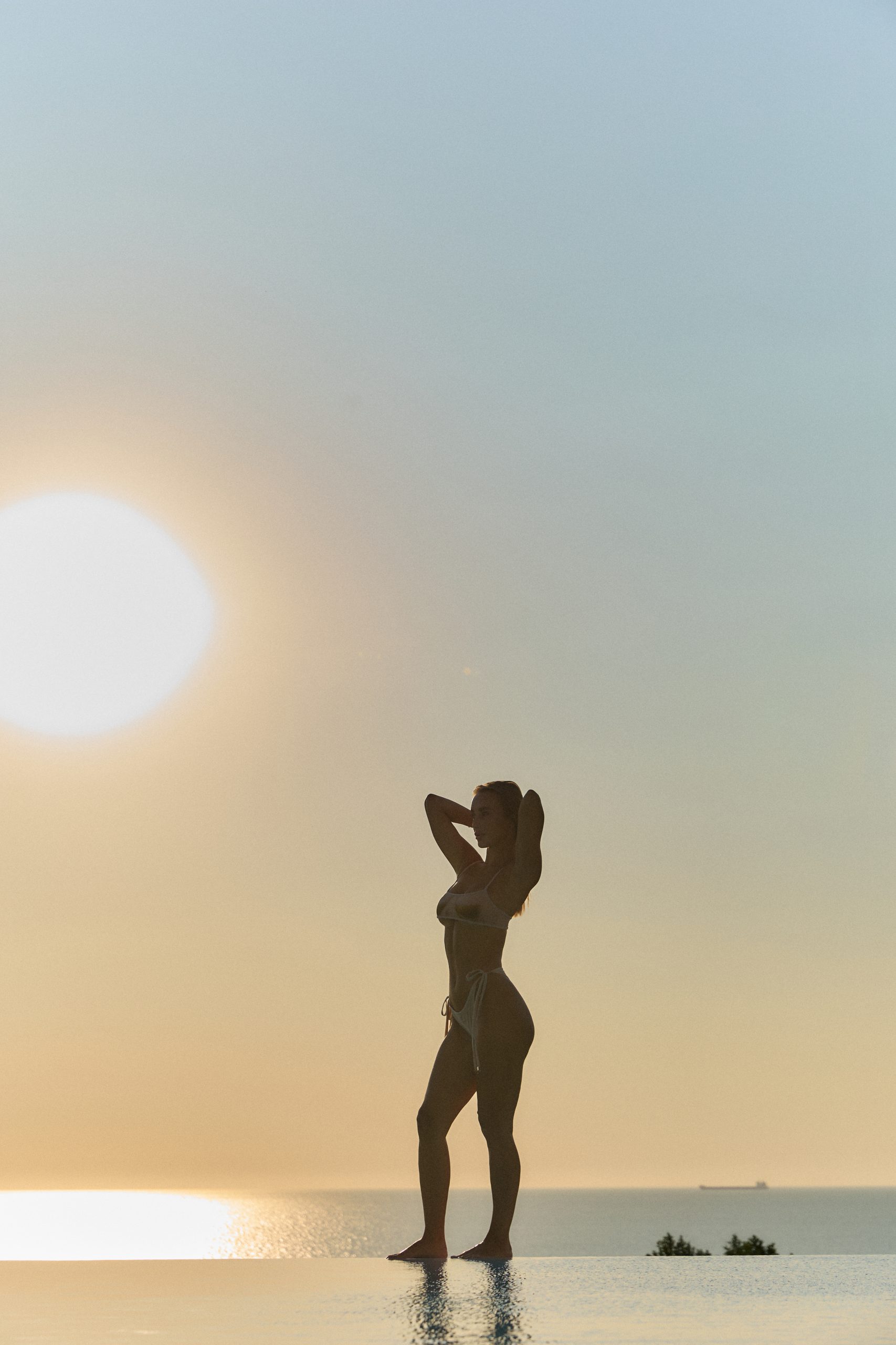 VISHNI Bikini with Nude-Effect Top