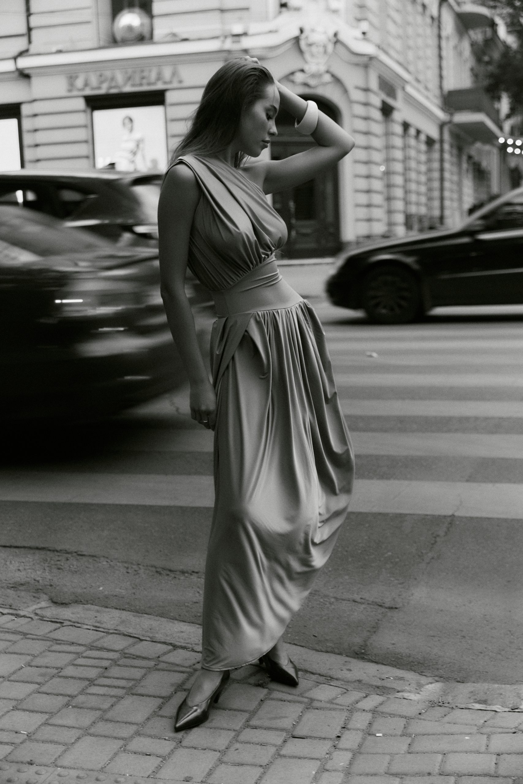 Dress with Covered Waist
