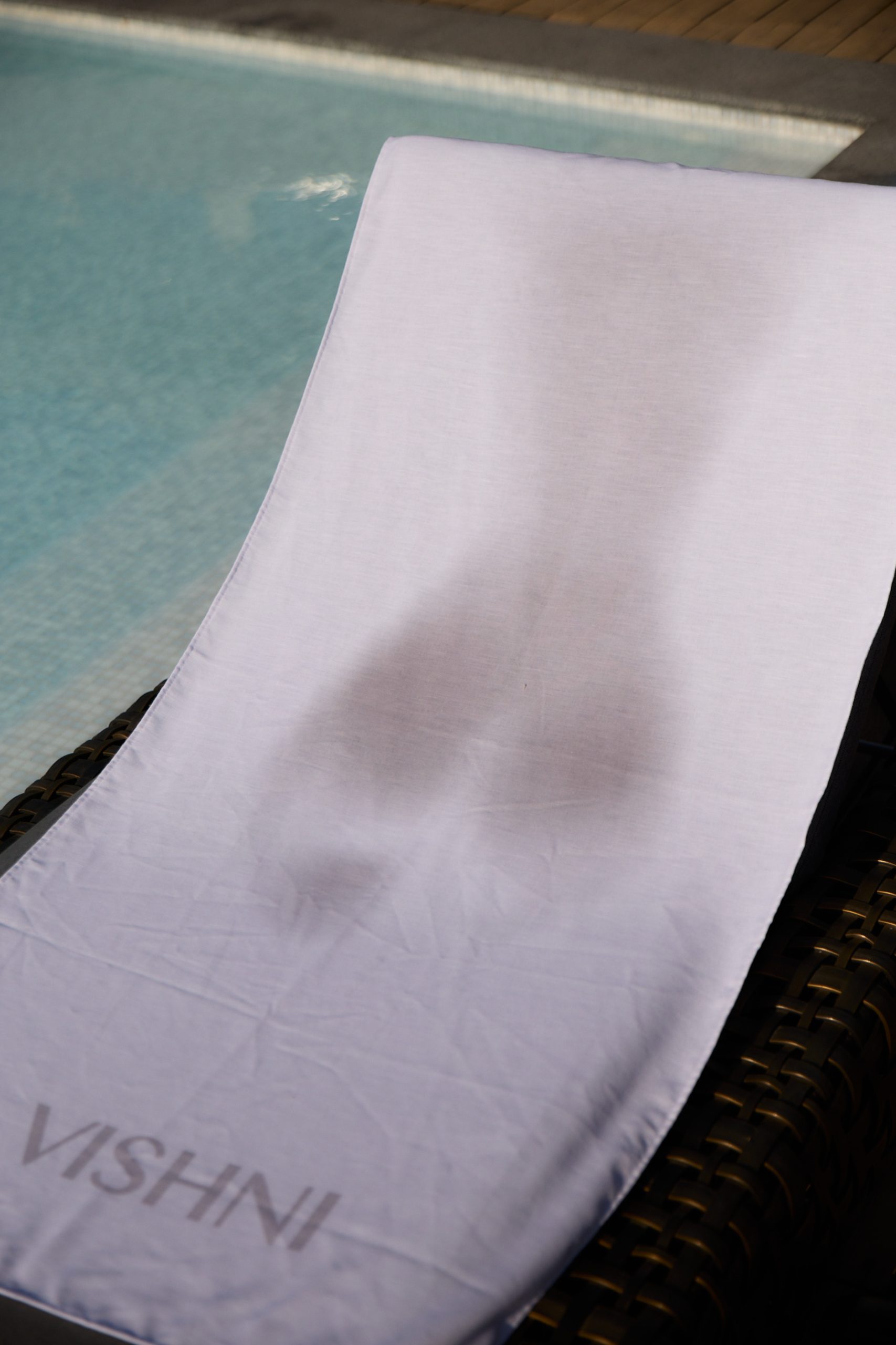 Beach Towel Made of Thin Linen with a Female Body Print
