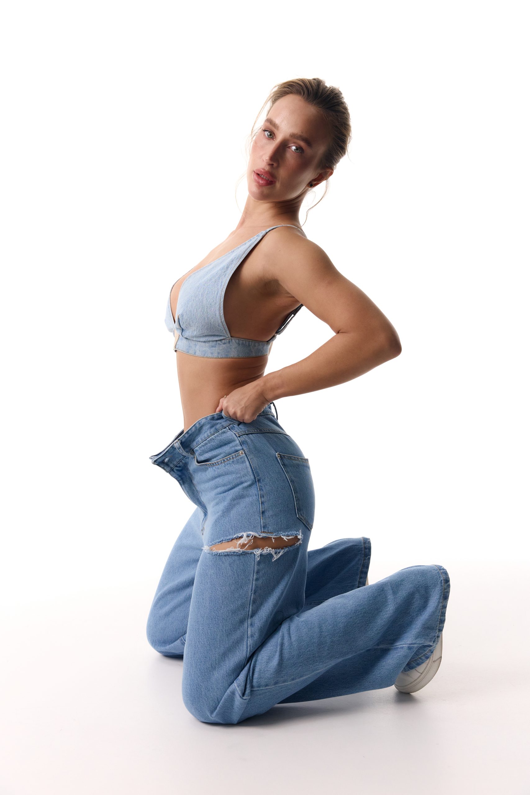 Denim top