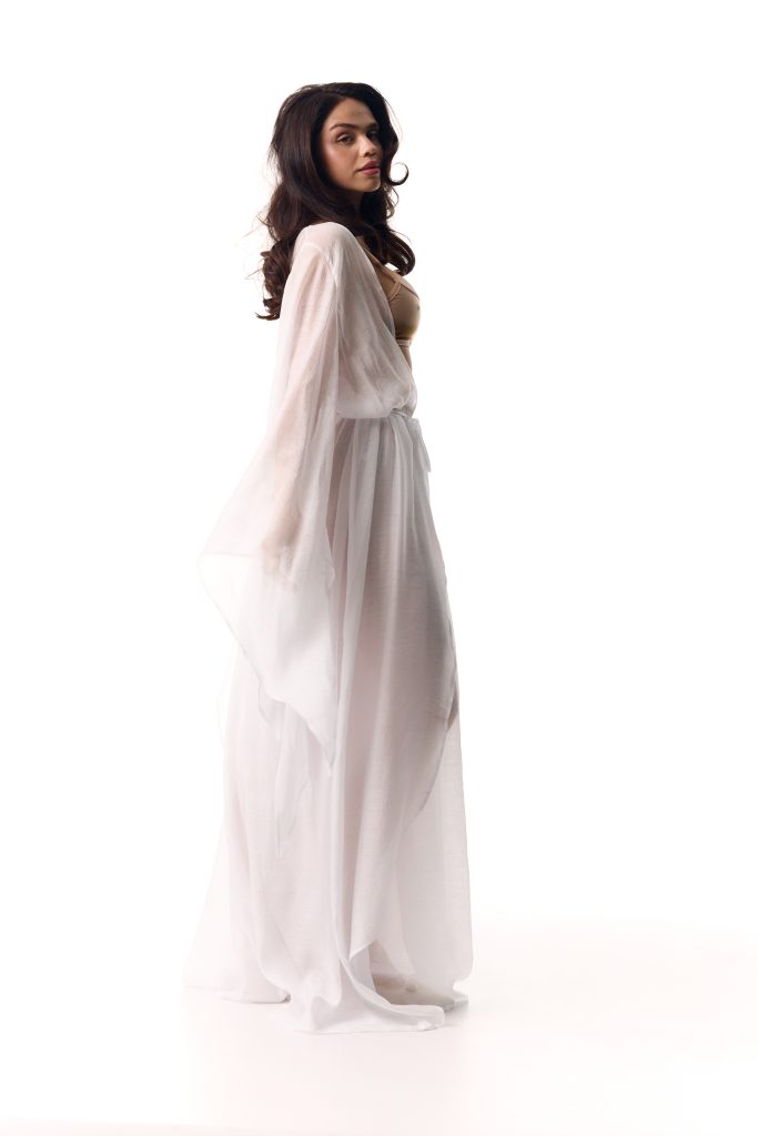 Cape Ange long white