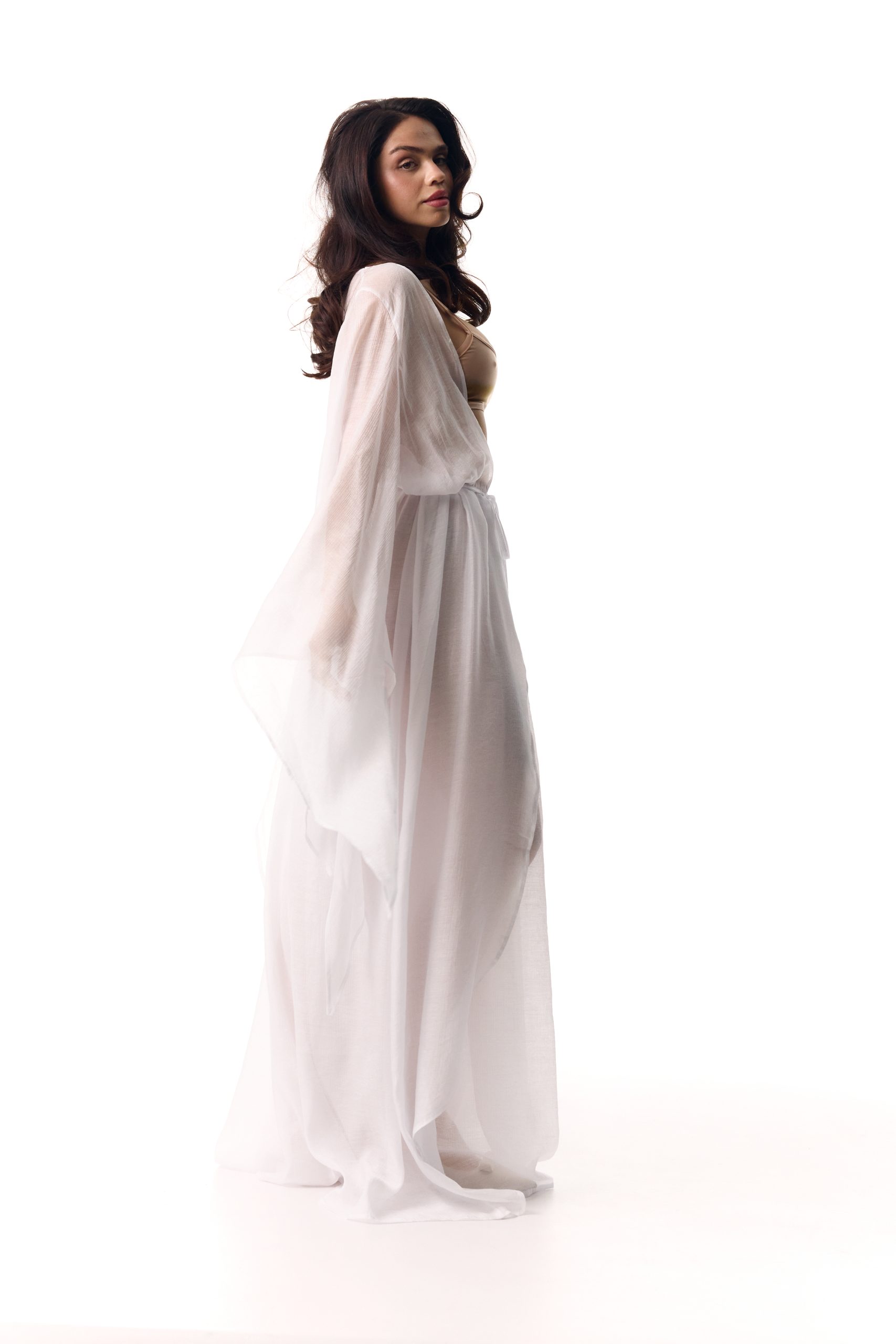 Cape Ange long white