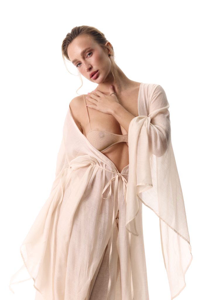 Long Beige Cape