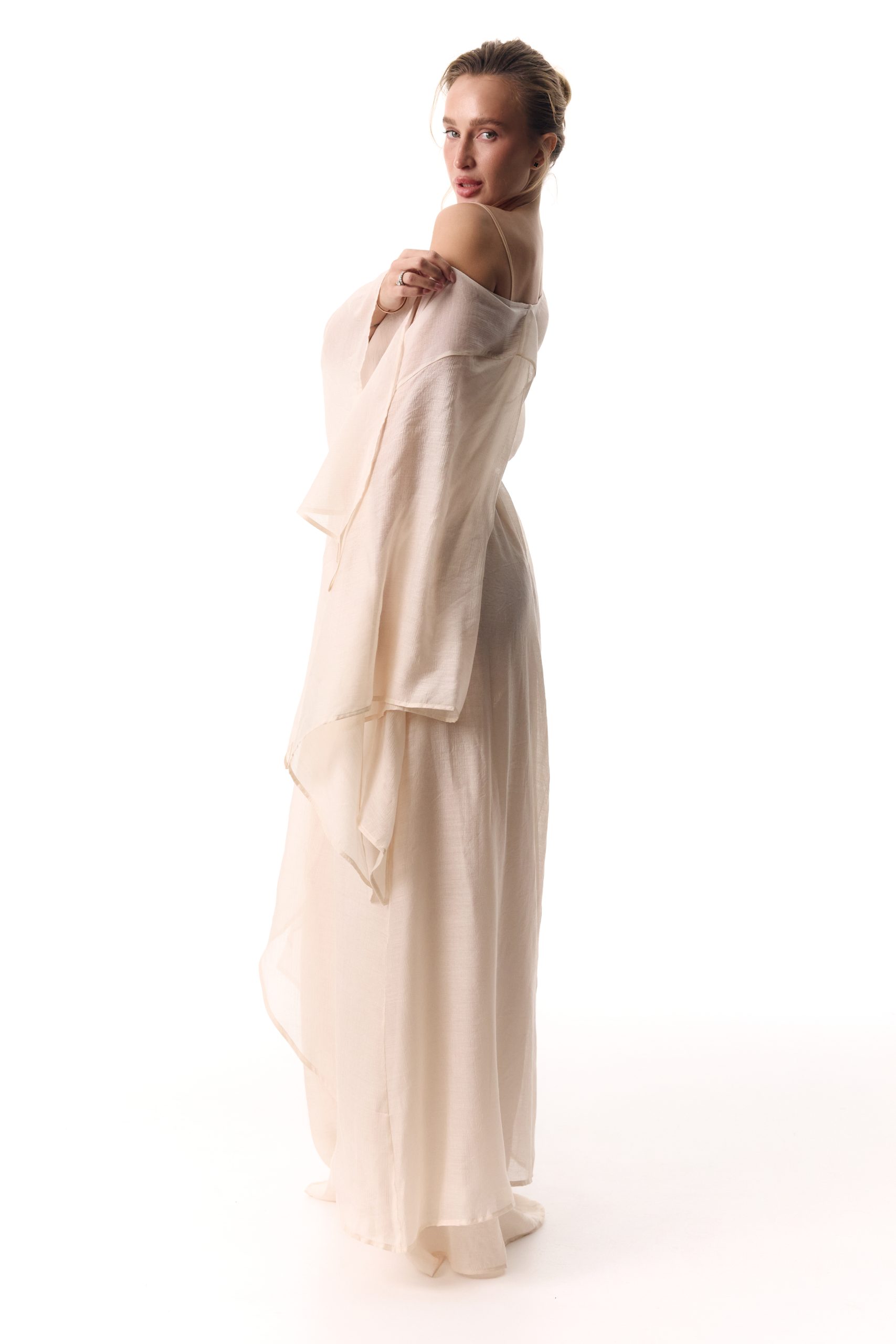 Long Beige Cape