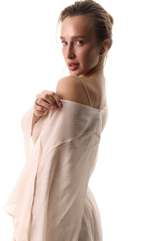 Long Beige Cape
