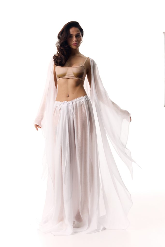 Doux low rise white pants