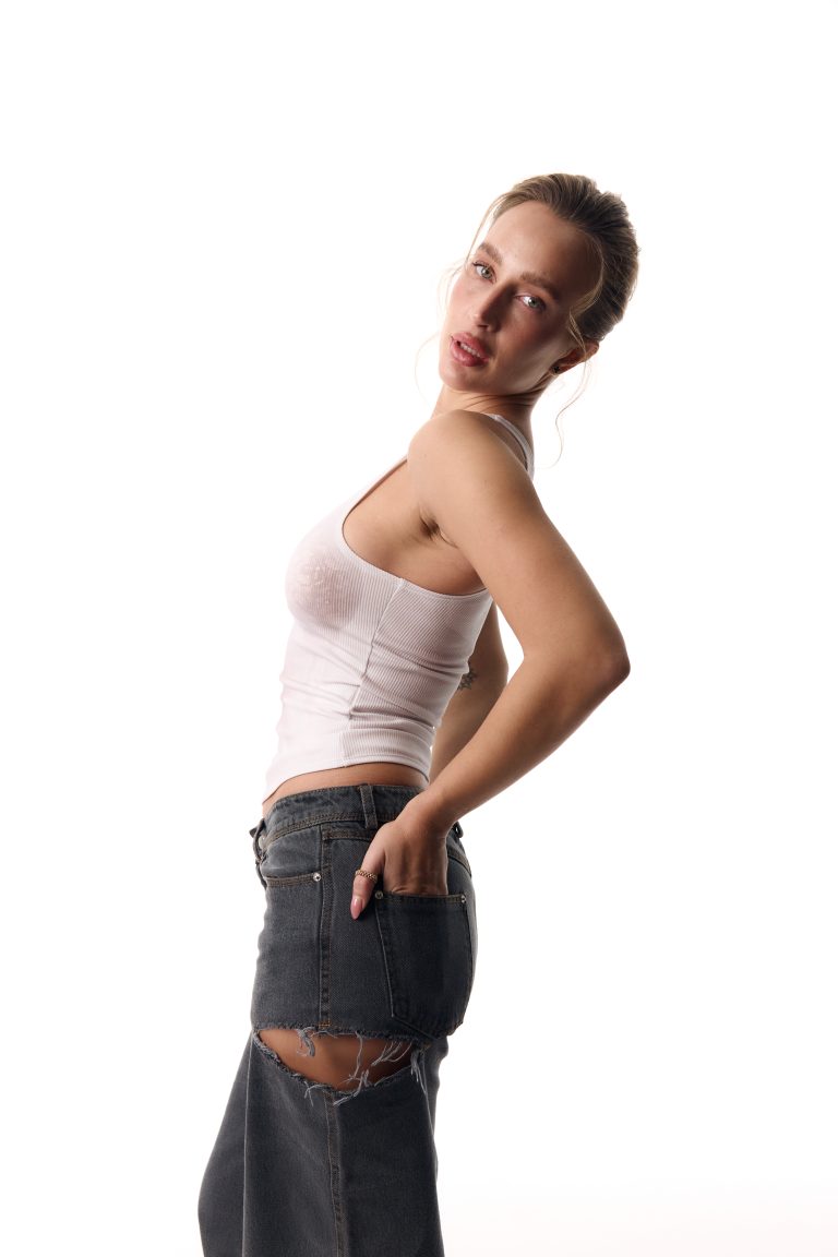 Tank Top with a Female Lingerie Illusion