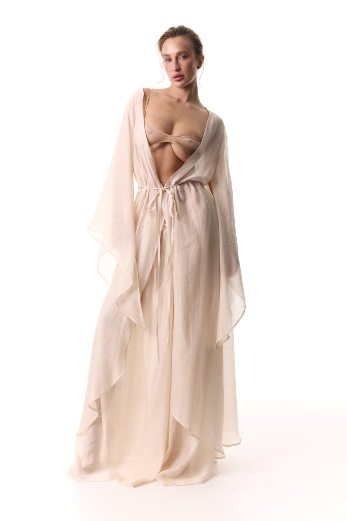 Long Beige Cape