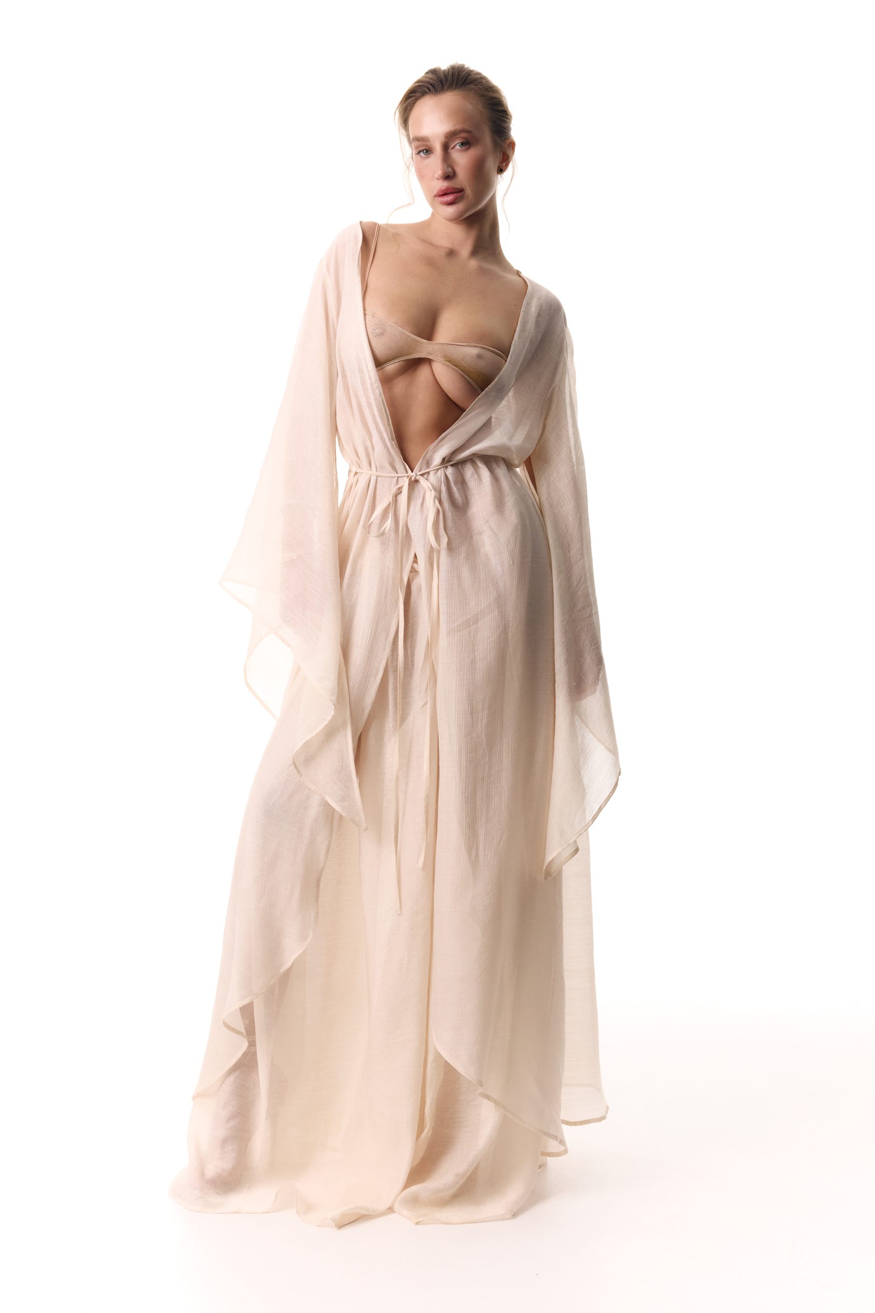 Long Beige Cape