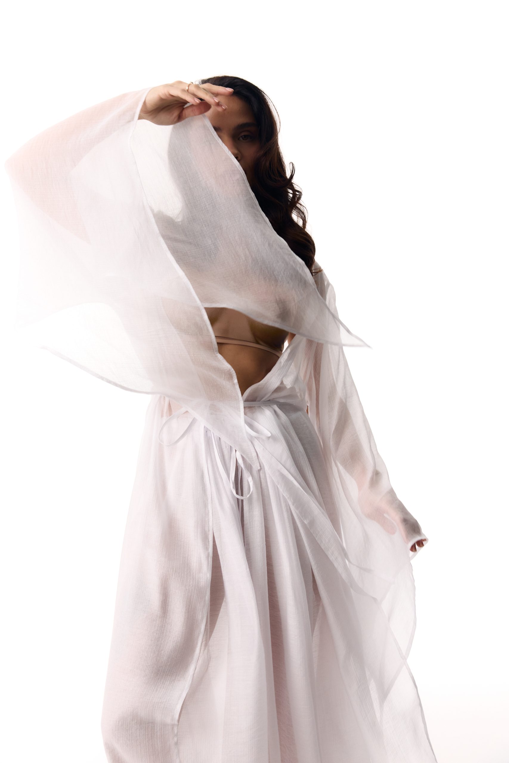 Cape Ange long white