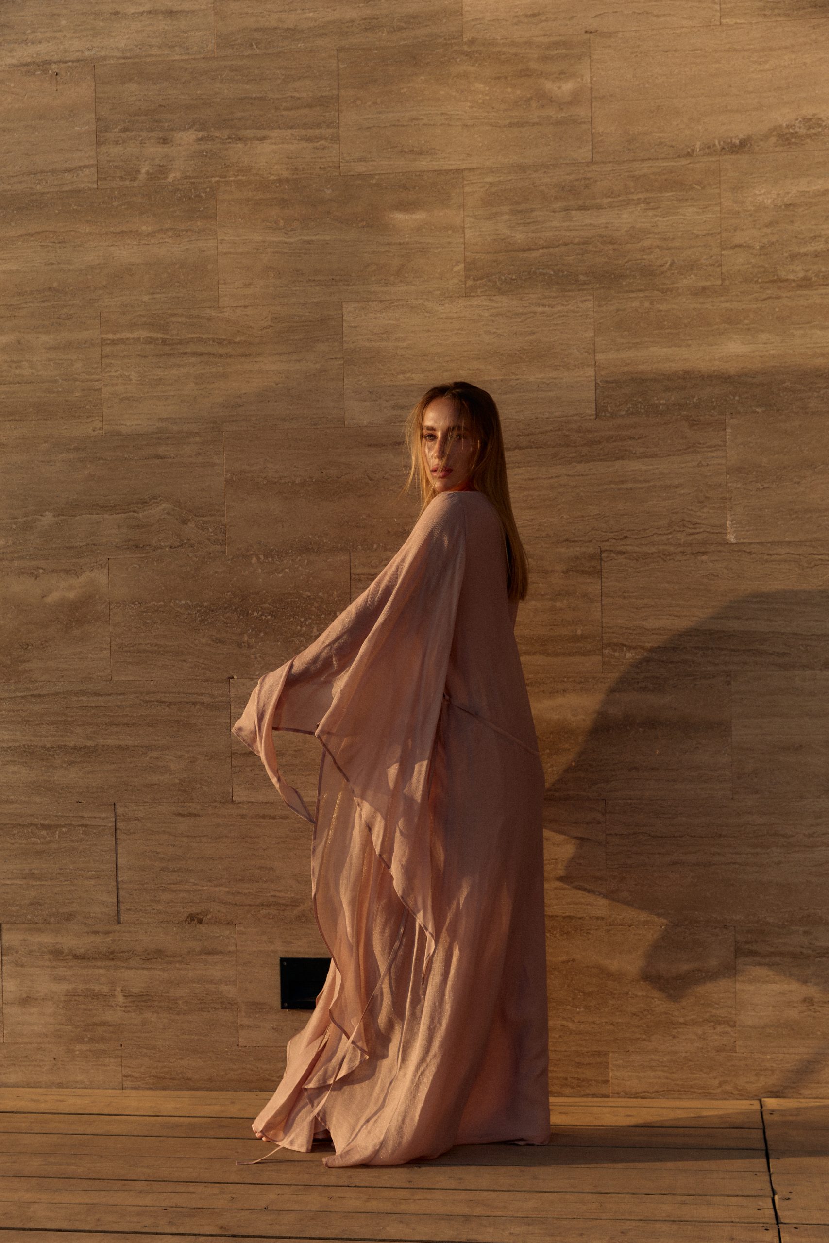 Cape Ange long dusty rose
