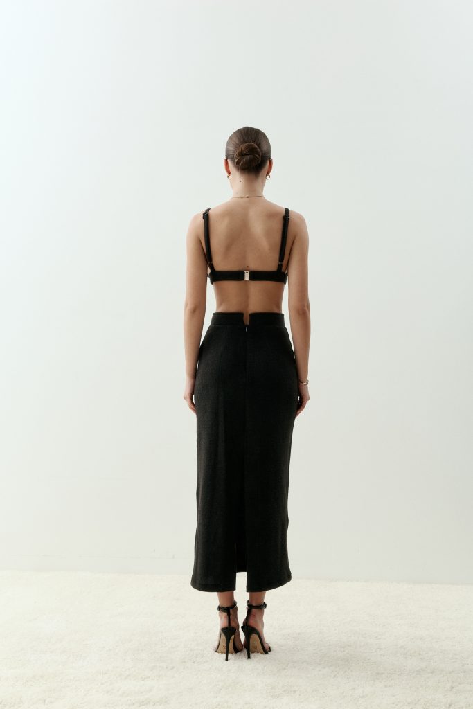 Black pencil skirt