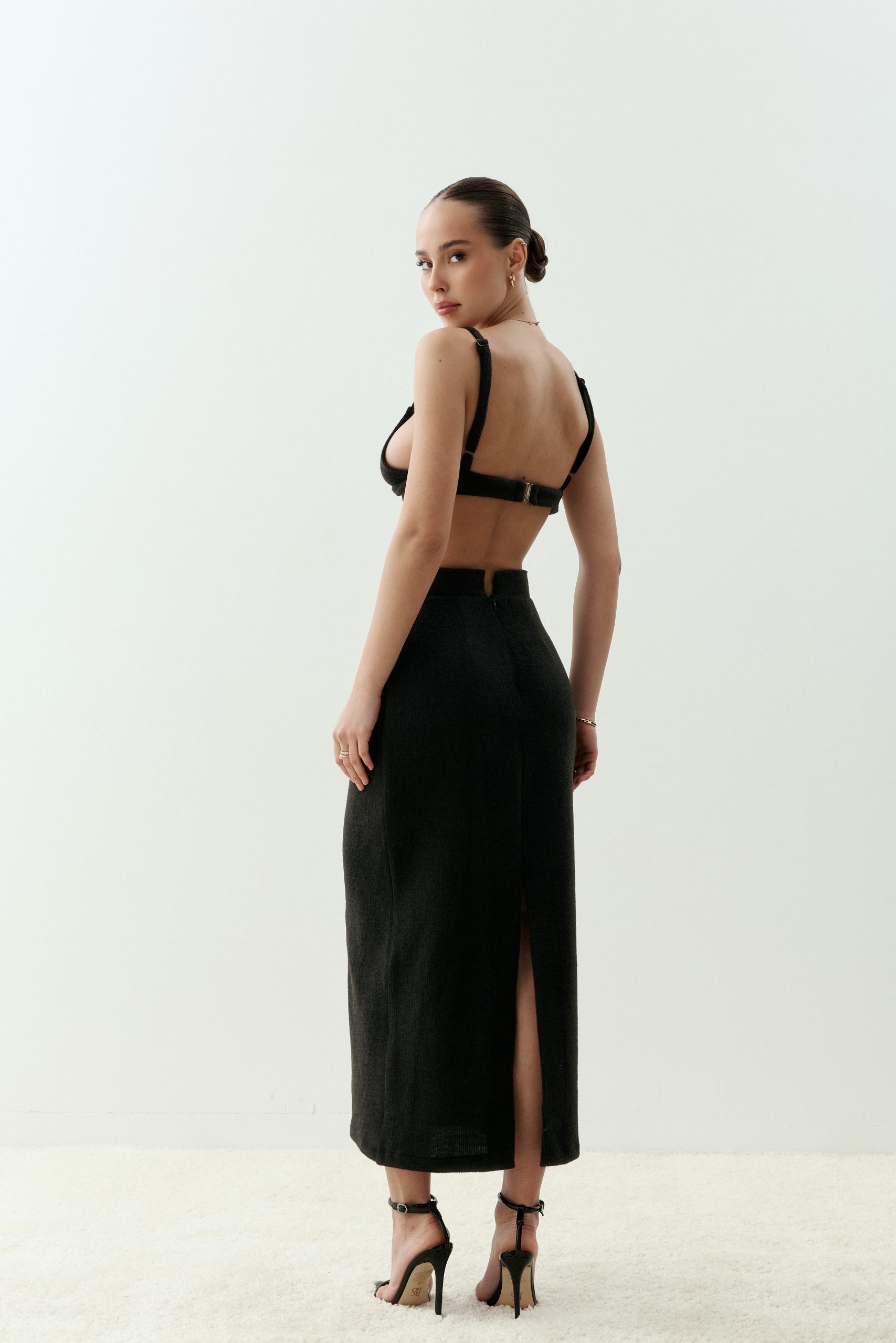 Black pencil skirt
