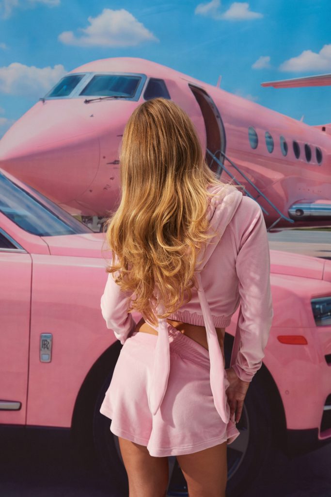 Glamorous suit with shorts pink