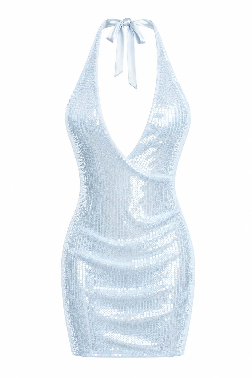 Blue mini dress